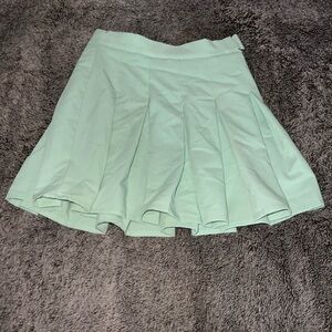 Pull&Bear Green Mini Skater Skirt